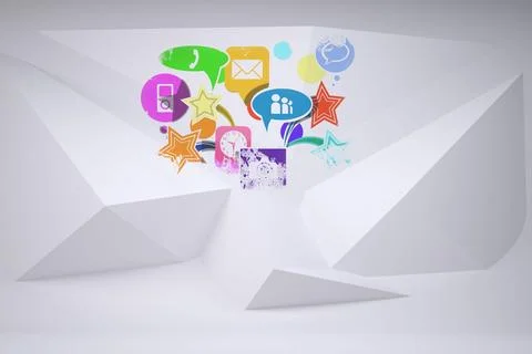 Splash showing applications Foto stock