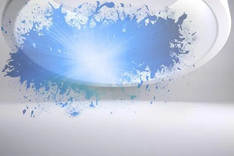 Splash showing blue light Stock Illustration