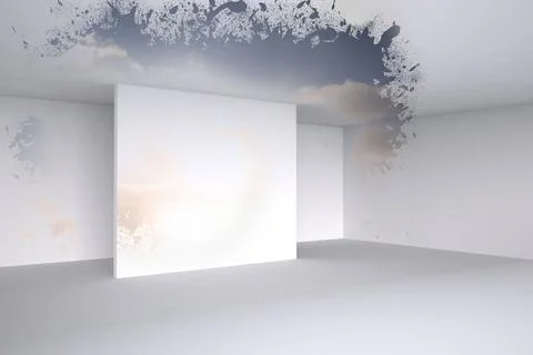 Splash showing cloudy sky Foto stock