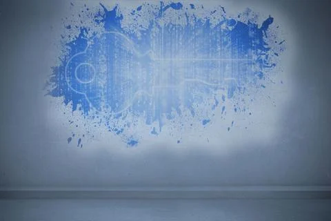 Splash showing digital key 스톡 일러스트