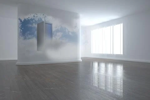 Splash showing server tower Stock Photos