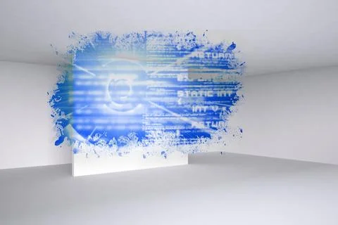 Splash showing technology interface Stockfoto's