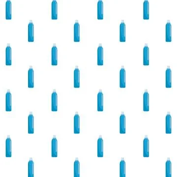 Splash spray bottles disinfectants pattern Stock Illustration