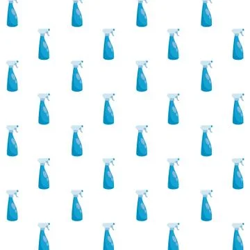 Splash spray bottles disinfectants pattern Stock Illustration