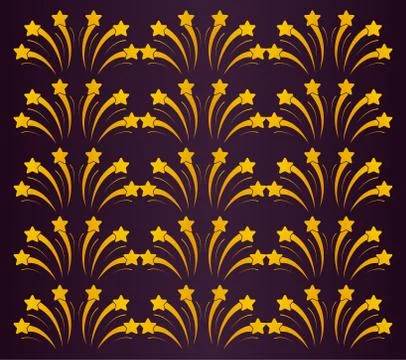 Splash of stars pattern background Stock Illustration