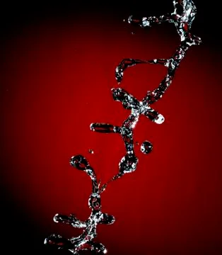 Splash streams Stockfoto's