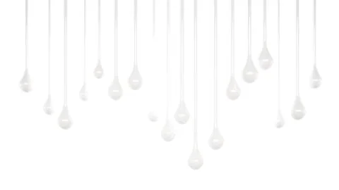 Splash of thick white liquid. 3d illustration, 3d rendering. Stock Illustration