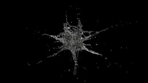 Splash Of Transparent Viscous Liquid Stock Illustration