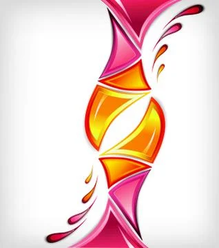 Splash in various pink colours . Vector abstract background イラスト素材