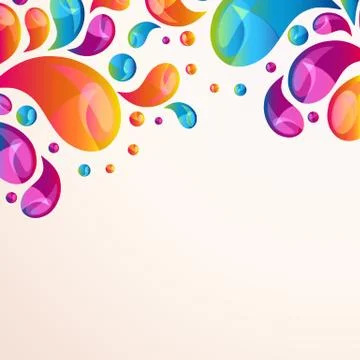 Splash vector background cover template. Stock Illustration