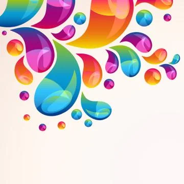 Splash vector background cover template. Stock Illustration