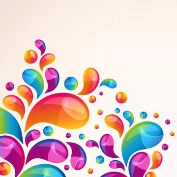 Splash vector background cover template. Stock Illustration
