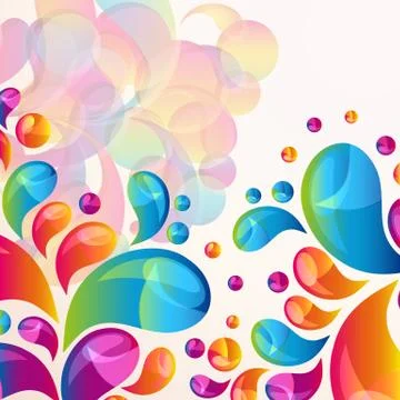 Splash vector background cover template. Stock Illustration