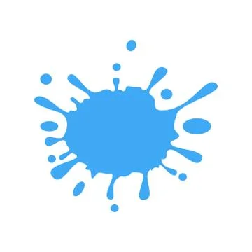 Splash vector blue shape Stock Illustration