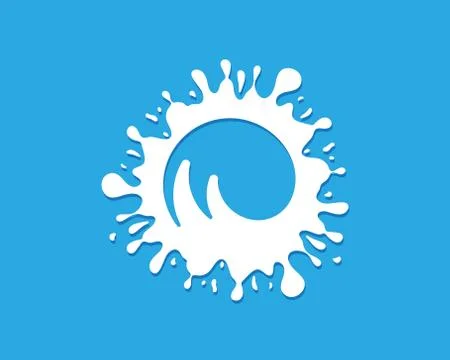 Splash vector icon illustration design Stock Illustration