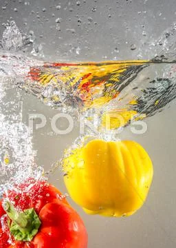 Splash Vegetables And Fruits