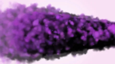 Splash of violet smoke on a white background Stock Footage 64730993