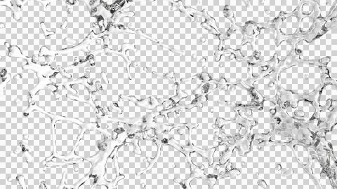 Splash of Viscous Liquid Stock Illustration