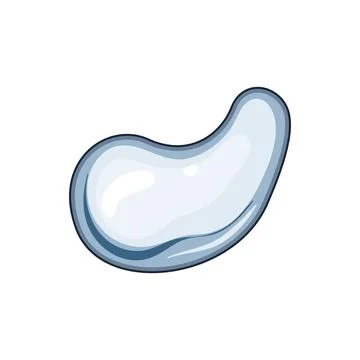 Splash water drops cartoon vector illustration Stock Illustration