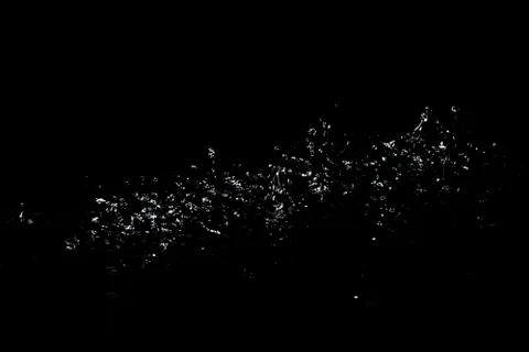 Splash of water. Isolate on black background Stock Photos