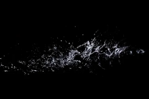 Splash of water. Isolate on black background Stock Photos