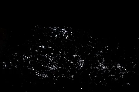 Splash of water. Isolate on black background Stock-Fotos