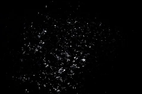 Splash of water. Isolate on black background Stock Photos