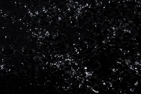 Splash of water. Isolate on black background Stock Photos