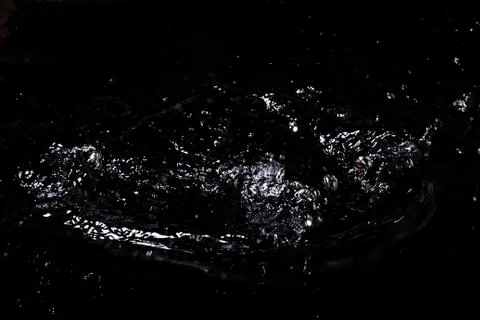 Splash of water. Isolate on black background Foto stock