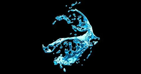 Splash water isolated Stock-Fotos