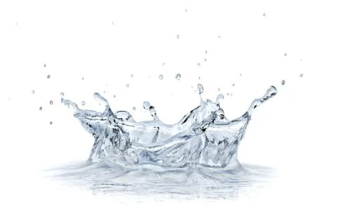Splash water isolated on white background. Stock Illustration