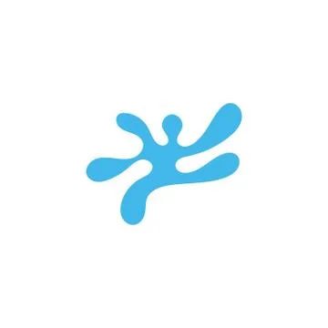 Splash Water  Logo Template vector illustration Illustrazione stock