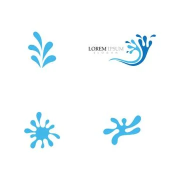 Splash Water Logo Template vector illustration イラスト素材
