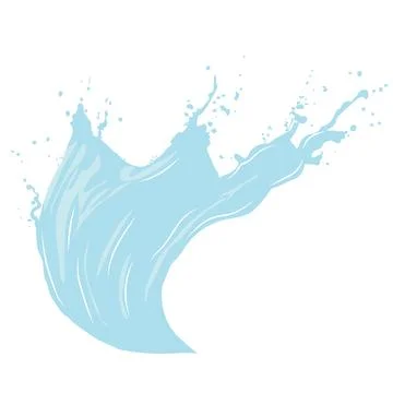 Splash of water or liquid drops Stock Illustration