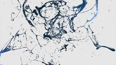 Splash Water Paint Abstract Background Reveal Vídeo Stock 201127526