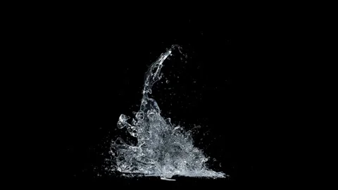 Splash of Water with Splashes and Droplets Video stock 288449338