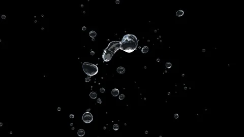 Splash of Water with Splashes and Droplets Stock Footage 288932717