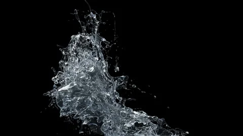Splash of Water with Splashes and Droplets Stock Footage 289512621