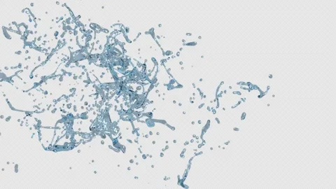 Splash of Water with Splashes Stock Footage 306222784
