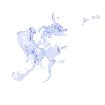 Splash water on a white background Stock Illustration
