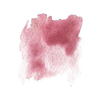 A splash of watercolors. An abstract patch of muted red. Vector Illustrazione stock