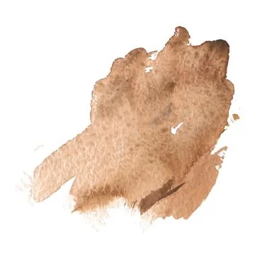 A splash of watercolors. An abstract patch of muted red. Vector Illustrazione stock