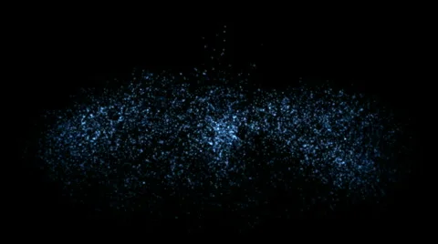 Splash waterdrops and dazzling particles shaped oval round in space.abstract,ba Stock Footage 5090619
