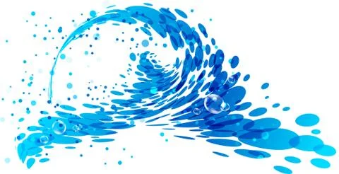 Splash wave Stock Illustration