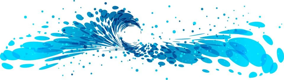 Splash wave Stock Illustration