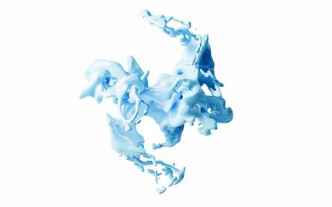 Splash wave liquid pattern, 3d rendering. Stock Illustration