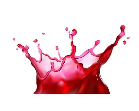 Splash wine realistic Stock Illustration