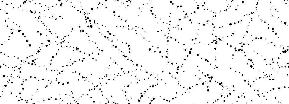 Splashed dots seamless texture. Distress sprinkled paint drop background. Black Stock Illustration