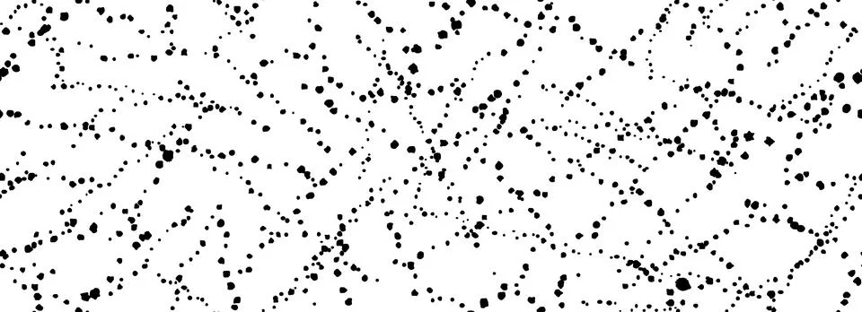 Splashed dots seamless texture. Distress sprinkled paint drop background. Black Stock Illustration