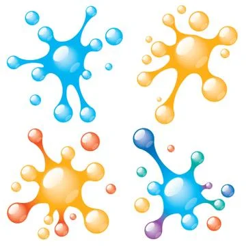 Splashed drops Stock-Illustration